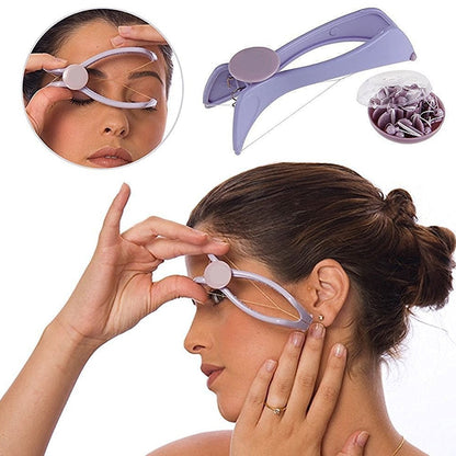 Front view of the Slique portable hair removal device for easy use.