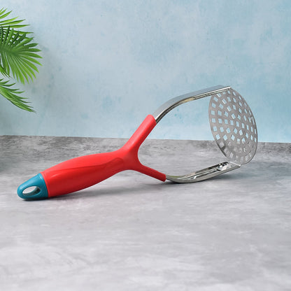 Supermom Kitchen Food Masher | Heavy Duty Masher for Fruits, Veggies & Potatoes | Soft Grip Handle (1 Pc)