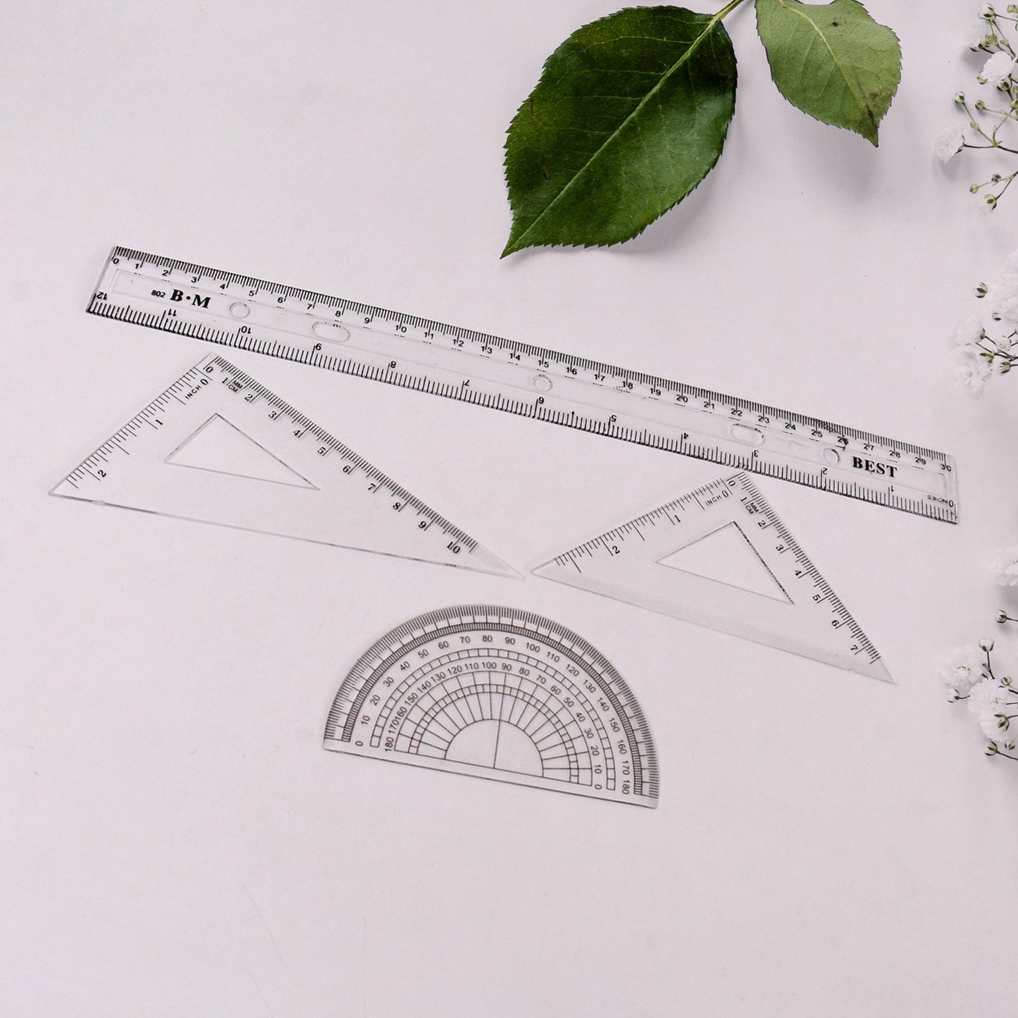 Compact and portable 9-in-1 stationery set ideal for carrying in school bags or office briefcases.