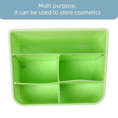 Angled view of an empty clear plastic storage box, showcasing its versatile design.