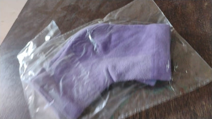Packaging of the Velvet Wellness heel socks.