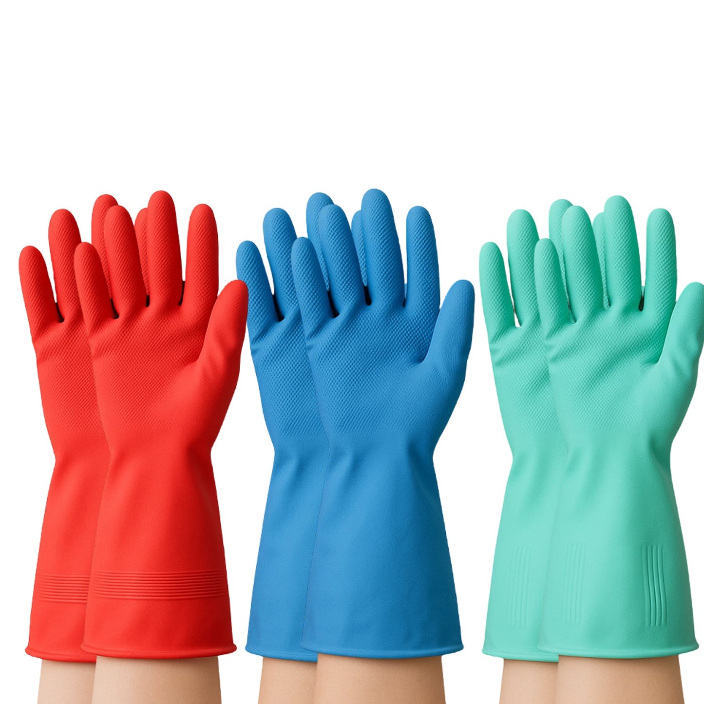 Reusable multipurpose rubber gloves for household chores