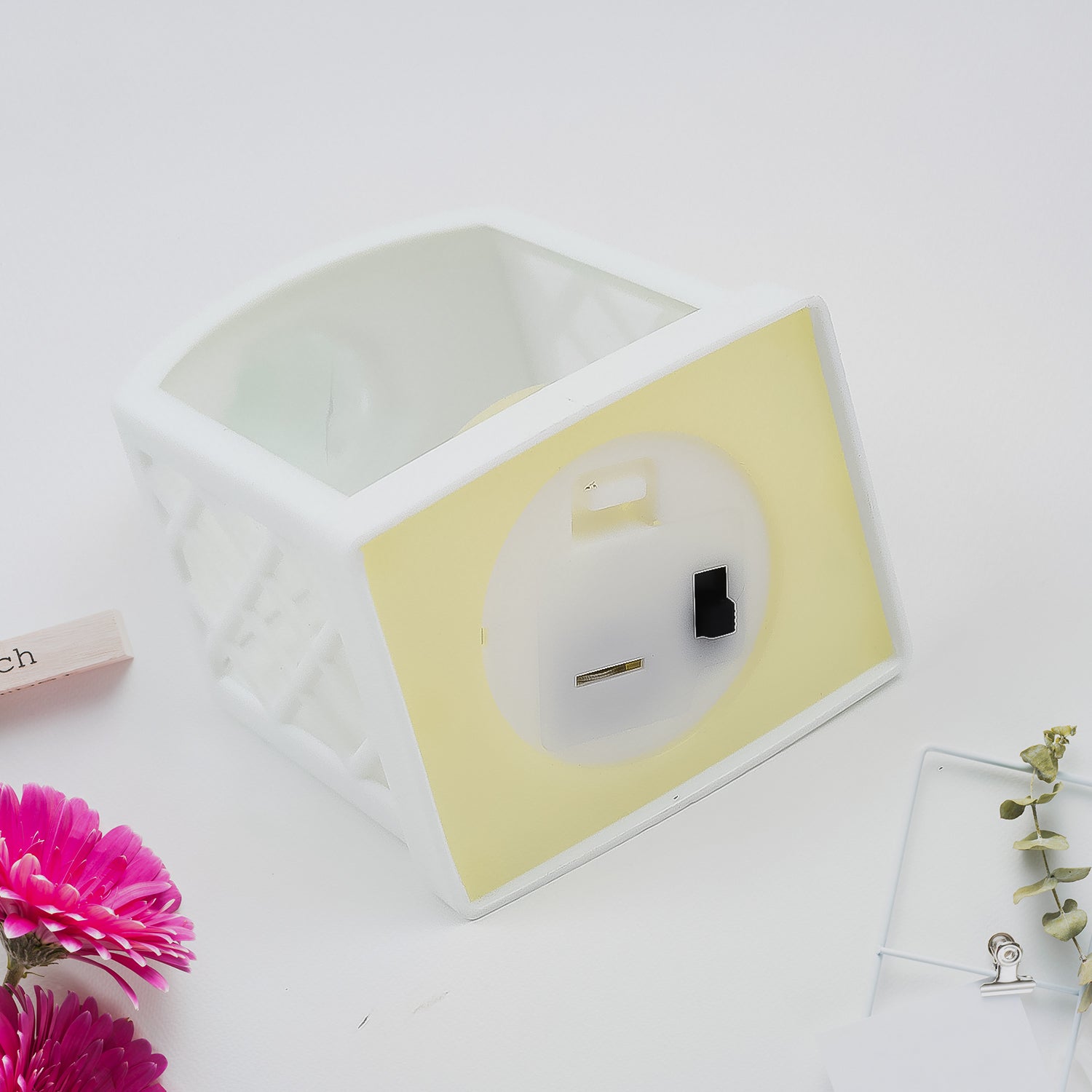 Smokeless LED Lantern illuminating a festive home decor setup.