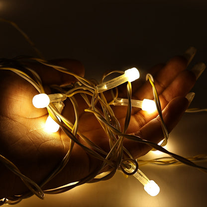 Decorative LED string lights suitable for indoor home décor and festive lighting