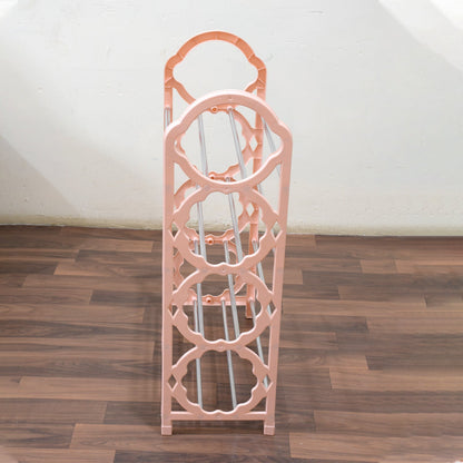 Versatile and foldable shoe rack for bedroom, closet, or utility areas