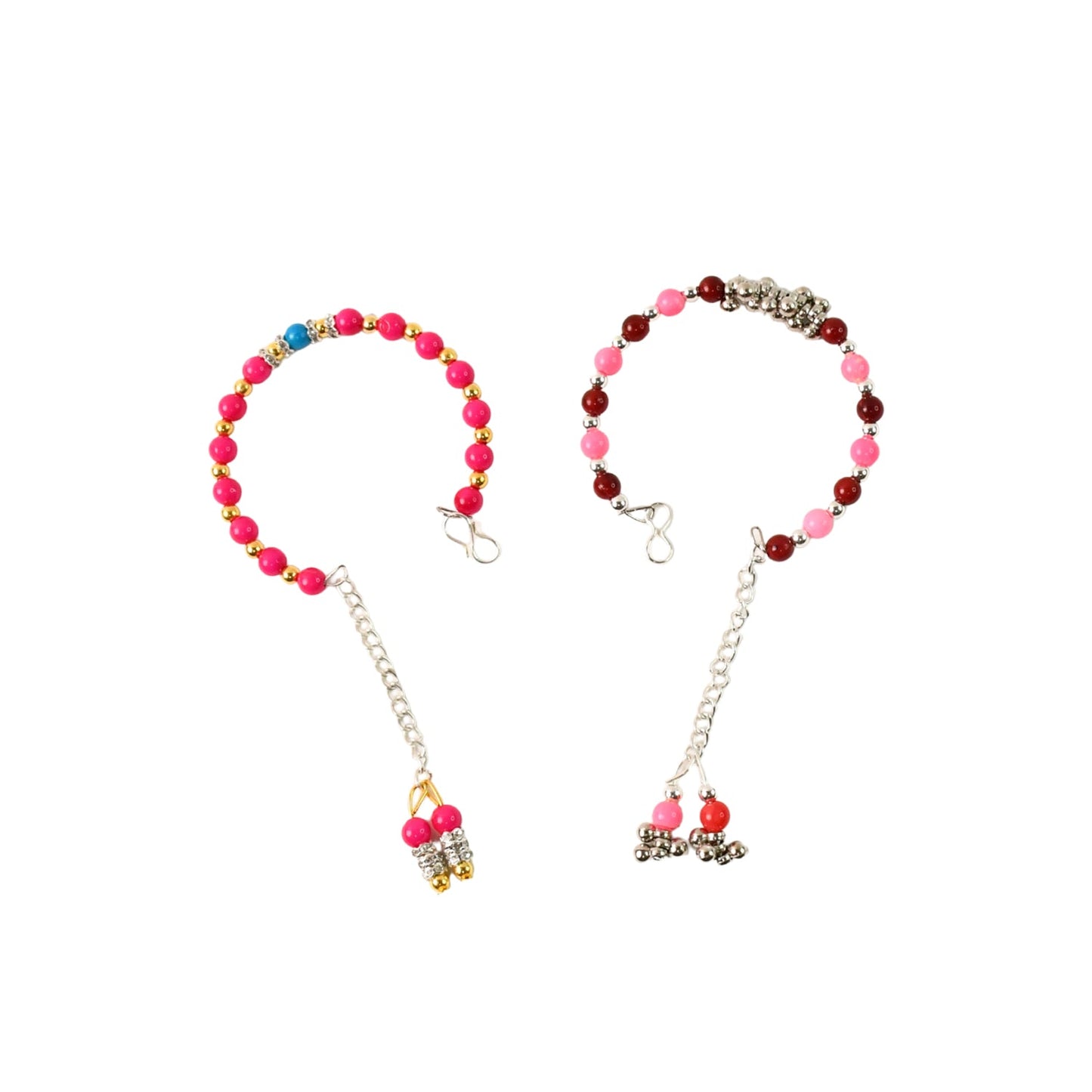 Traditional charm detail on a multicolor beaded bracelet for gifting