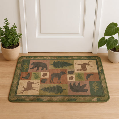 Premium Soft Anti-Slip Floor Mat - (1 Pc / 80x50 Cm / mix design / color)