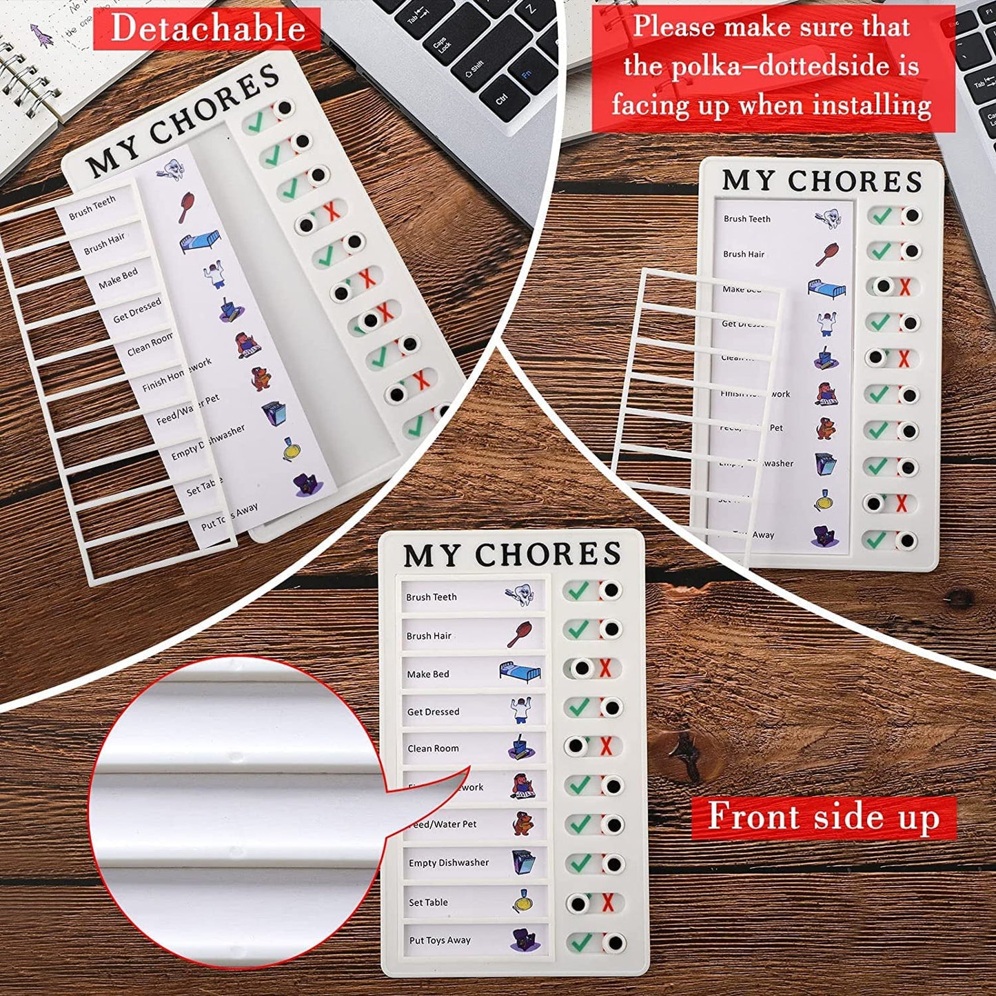 Foloria chore board demonstrating completed tasks for efficient daily planning.