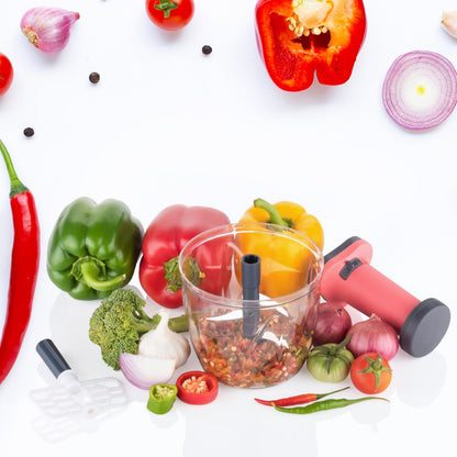 Quickly chop fruits for salads or smoothies using this versatile kitchen tool.