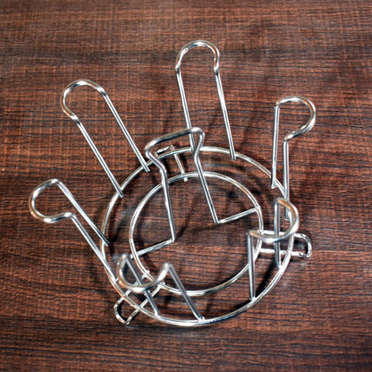 Practical Stainless Steel Glass Stand for everyday use.