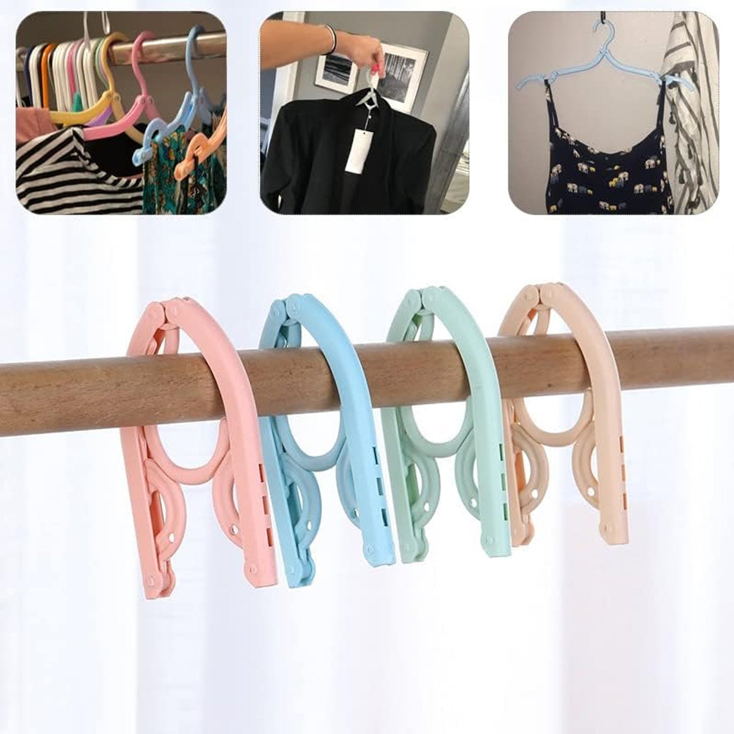 Travel Hangers, Portable Folding Clothes Hangers (1 Pc)