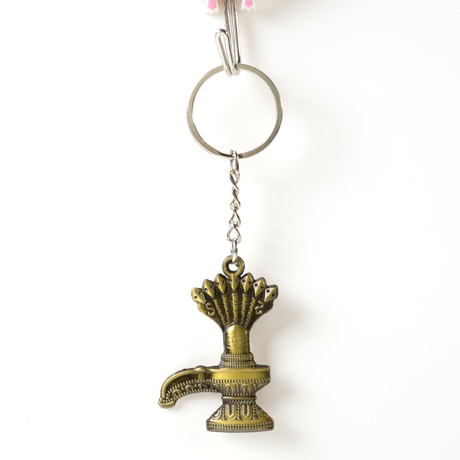 Shivaling Metal Keychain