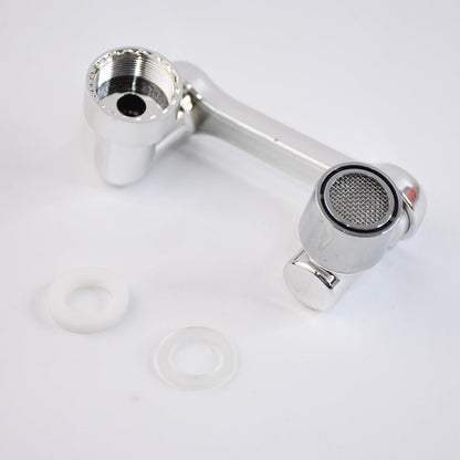 Chrome-plated anti splash water flow nozzle for kitchen faucet