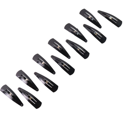 Complete set of 12 versatile Metal Hair Clips for women and girls.
