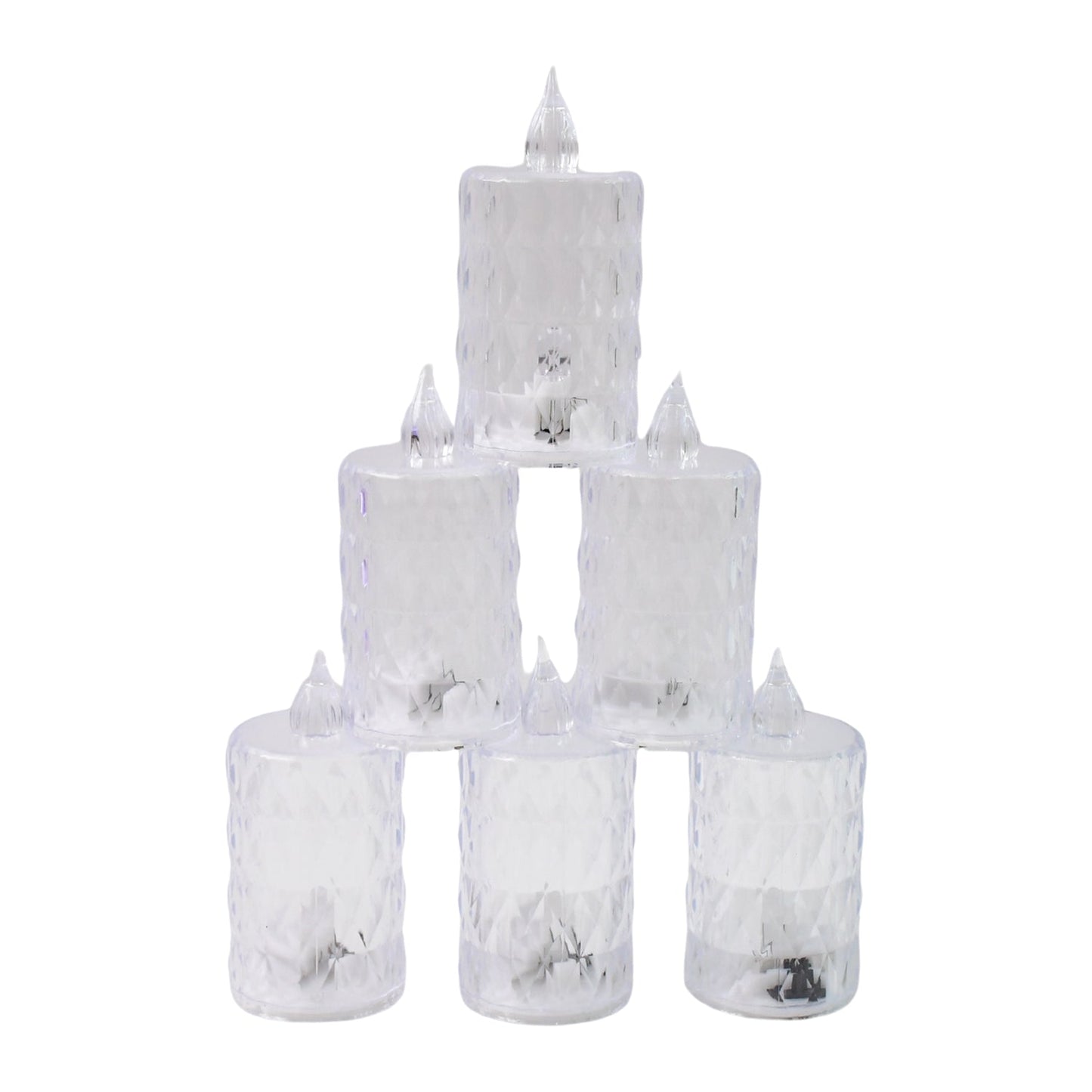 Elegant LED flameless candle set with realistic flickering light