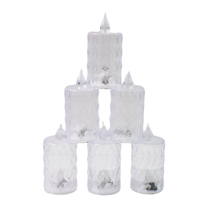 Elegant LED flameless candle set with realistic flickering light