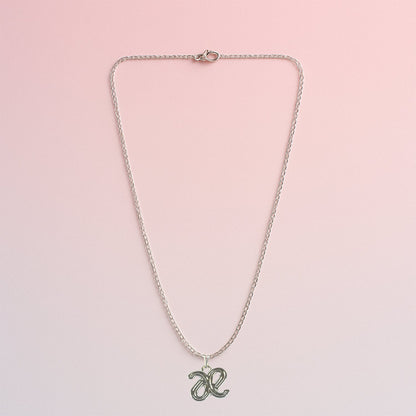 Close-up of spark gift pendant chain with polished finish for long-lasting shine