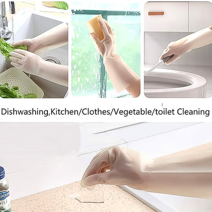 Anti-slip cleaning gloves providing a secure grip during car washing.