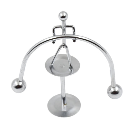 The compact Mini Steel Balance Toy, perfect as a stress-relief desk decor item.