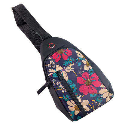 Waterproof Waist Bag, Shoulder Bags USB Charging Earphone Hook Sling Travel Bag (1 Pc / Mix Color)