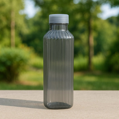 Leak-proof clear transparent fridge bottle with screw cap