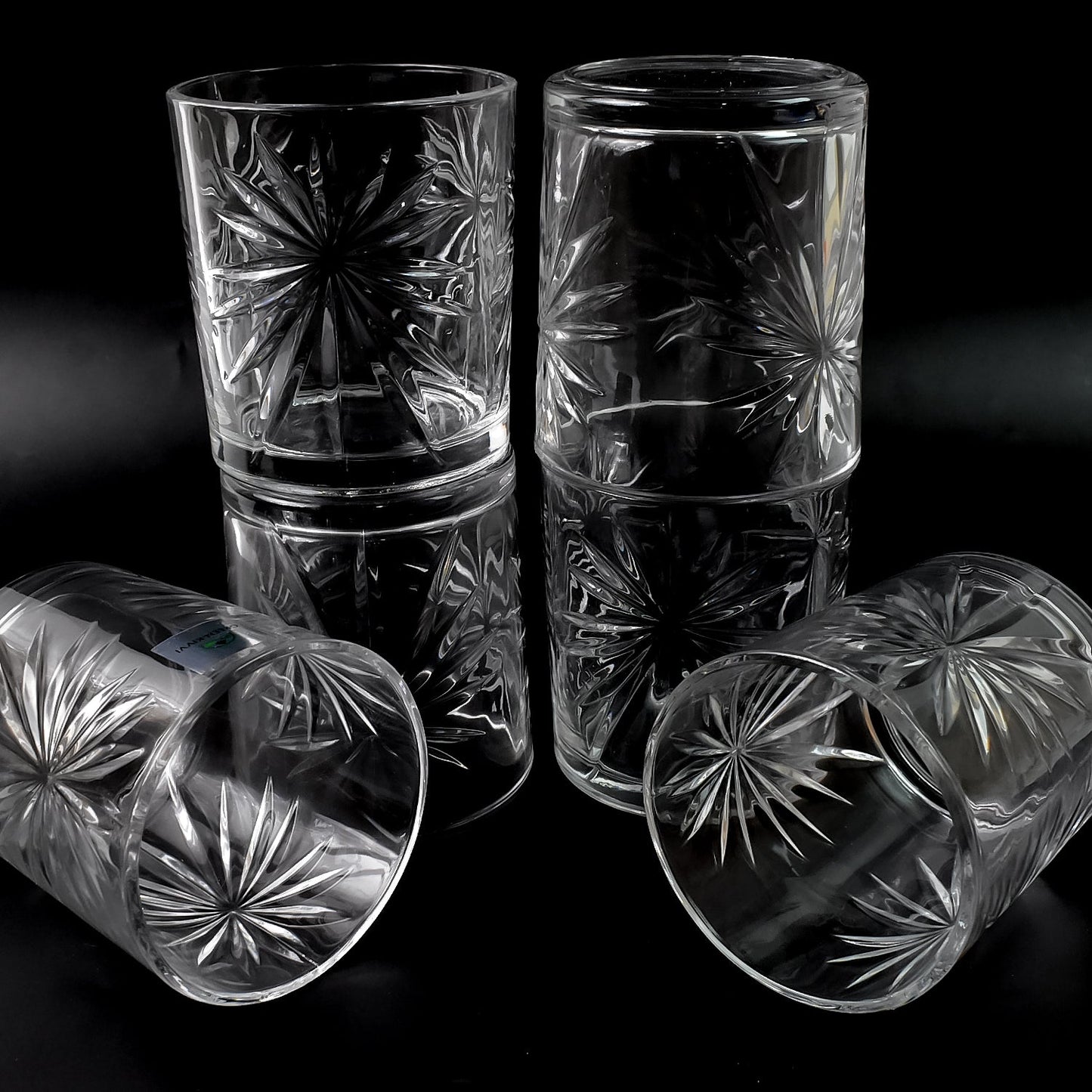 Glass Tumbler Set, Juice Glasses and Transparent Water Glass (6 Pcs Set)