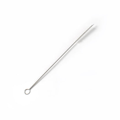 Stainless steel handle of robust and durable straw cleaning brush