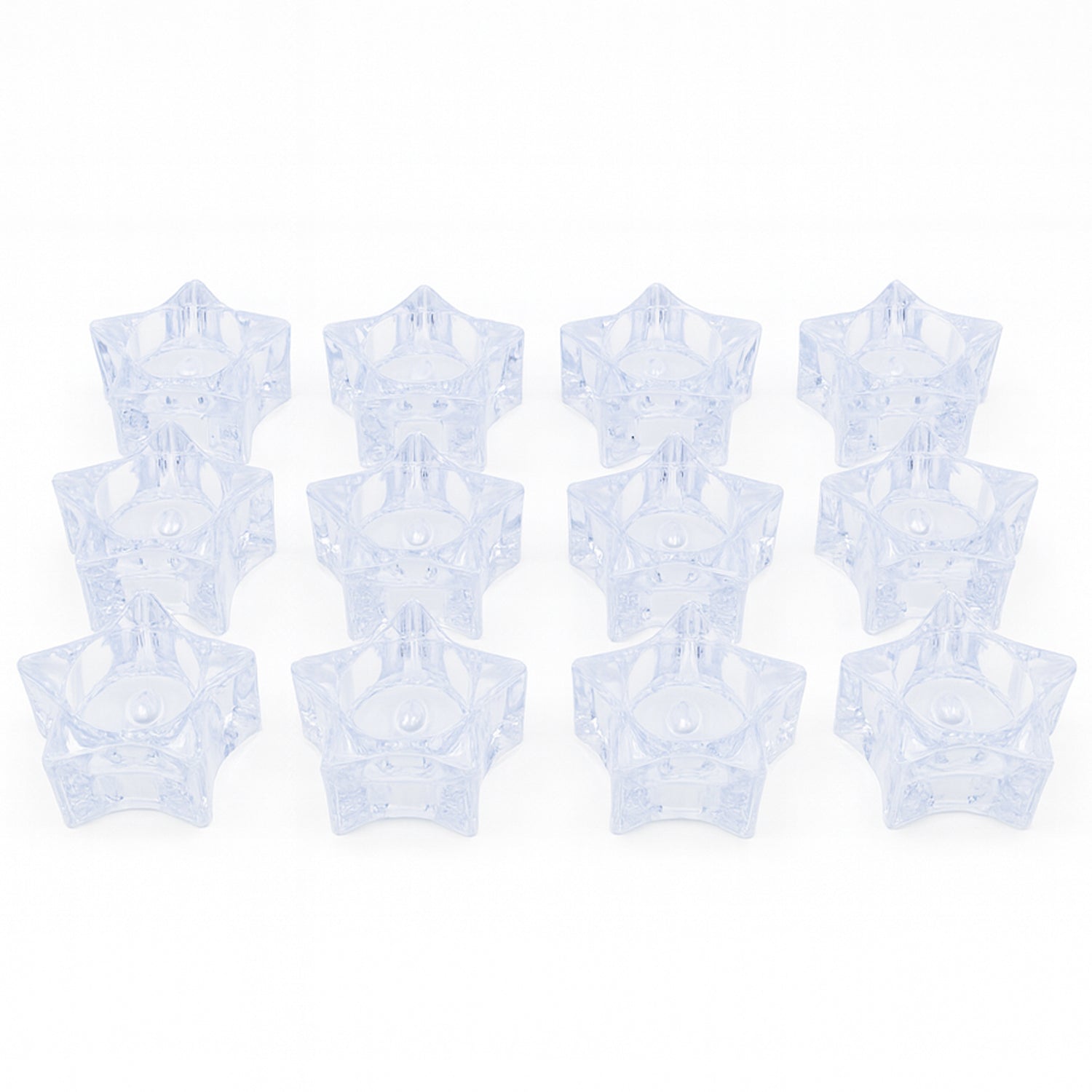 12 LED Crystal Smokeless Candles