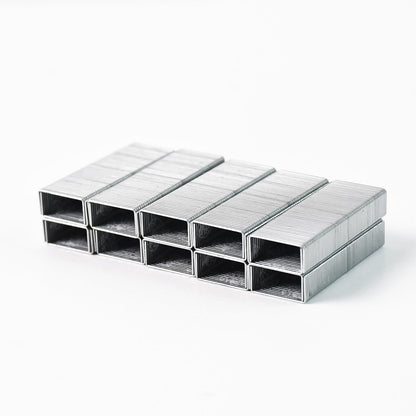 Rust-resistant galvanized steel staples for office, school, and home use
