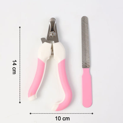 Compact pet nail clipper set for home pet nail care