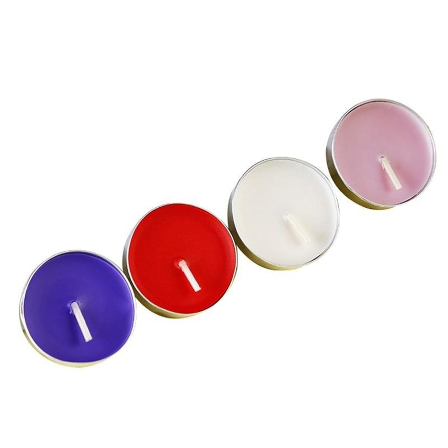 Beautiful 50-piece decorative candle set in vibrant colors, ideal for gifts.