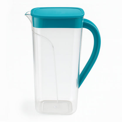 Close-up of plastic water container with spill-free lid