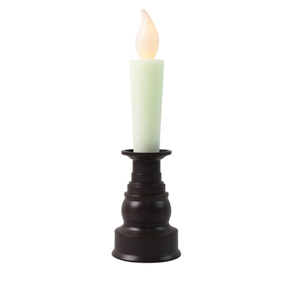 Warm LED flameless candle light with traditional style holder