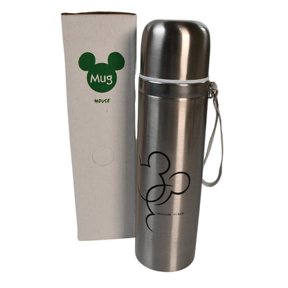 Stylish and durable 500ml stainless steel water bottle, ideal for travel.