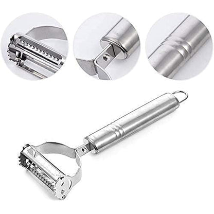Sleek design stainless steel peeler set for comfortable kitchen use