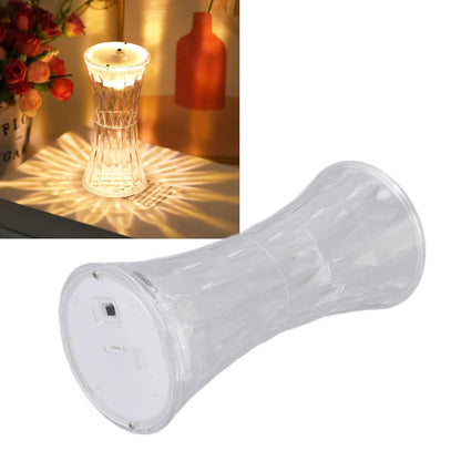 Crystal Night Light providing eye-protection lighting on a study desk for comfortable work.