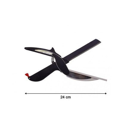 Ergonomic design of the Quickslice multi-function food chopper.