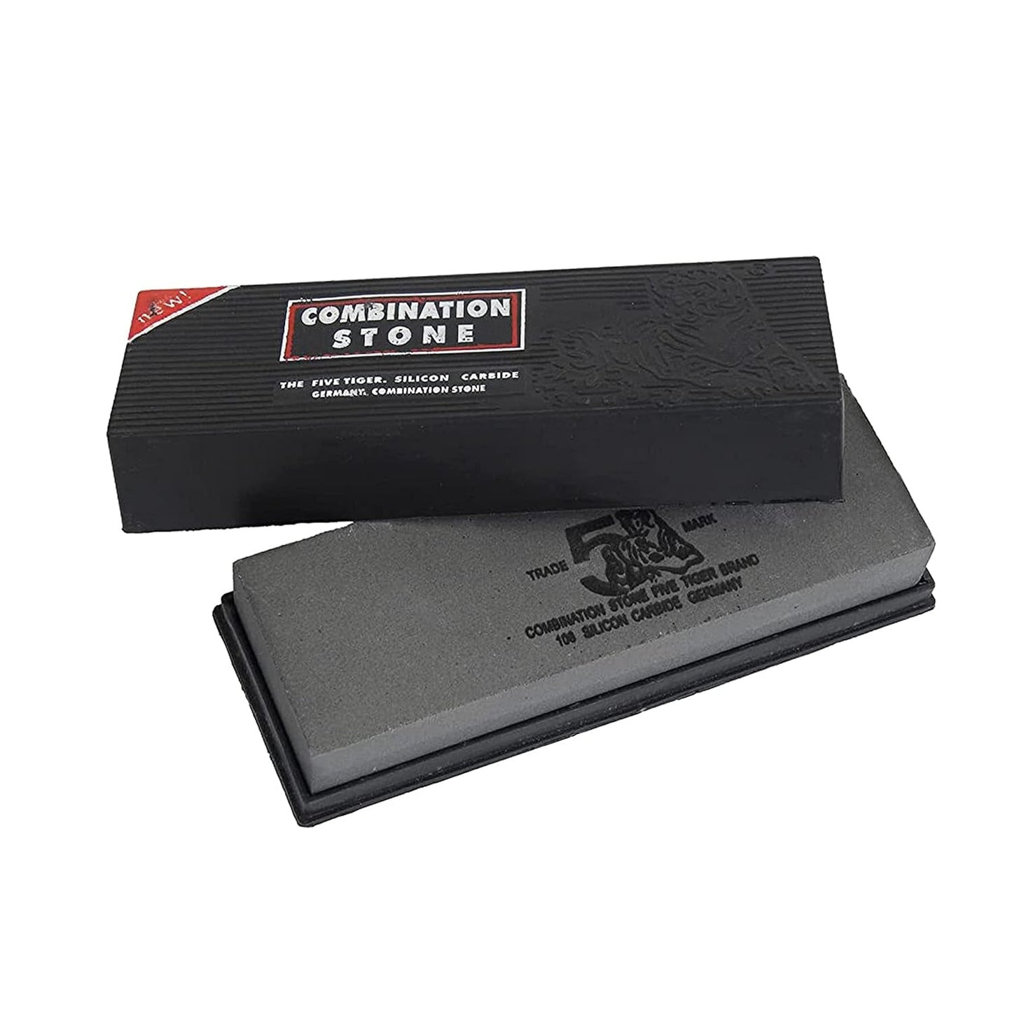 Protective plastic safety case designed for the durable sharpening stone.