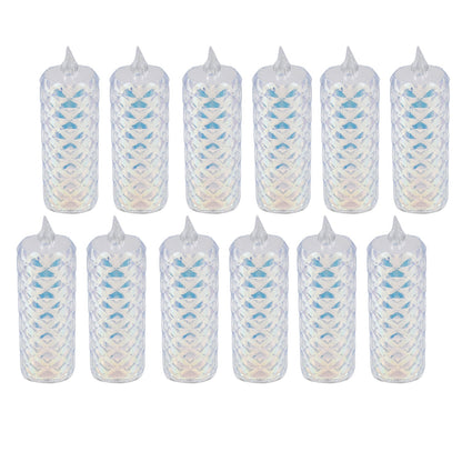 Safe and realistic LED flameless candles in a cozy setting.