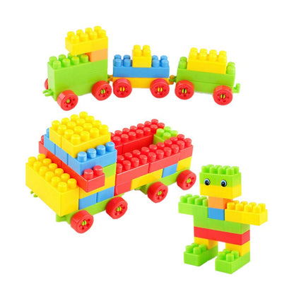 Educational Kids' Block Set with colorful bricks promoting cognitive development.