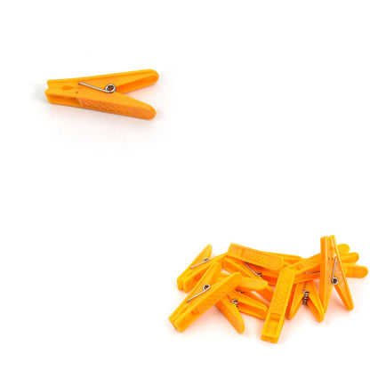 Assorted cloth clips in different colors, perfect for organizing.
