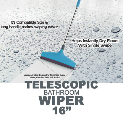 Compact design of the adjustable floor wiper for convenient storage.