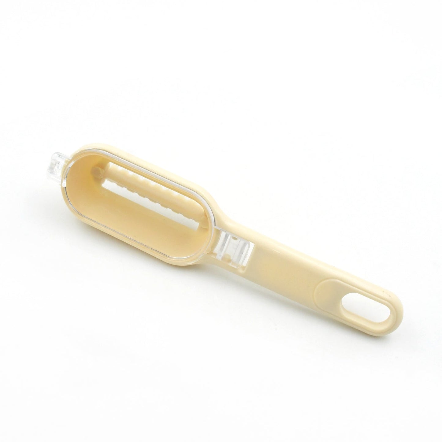 Versatile fish descaler tool demonstrating its 3-in-1 functionality.