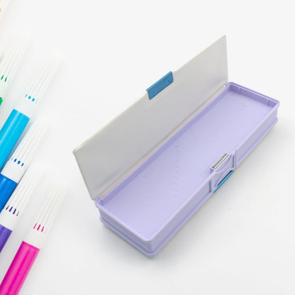 Kids' cartoon pencil case featuring an attractive design and secure closure.