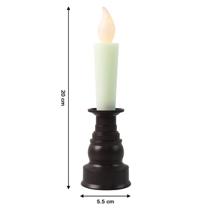 Battery operated LED candle with realistic flickering flame effect