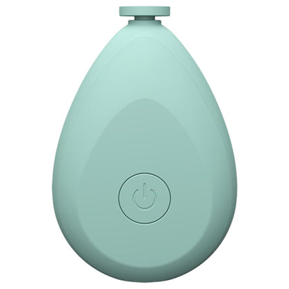 A parent gently using the quiet Baby Electric Nail Trimmer on an infant's tiny fingers.