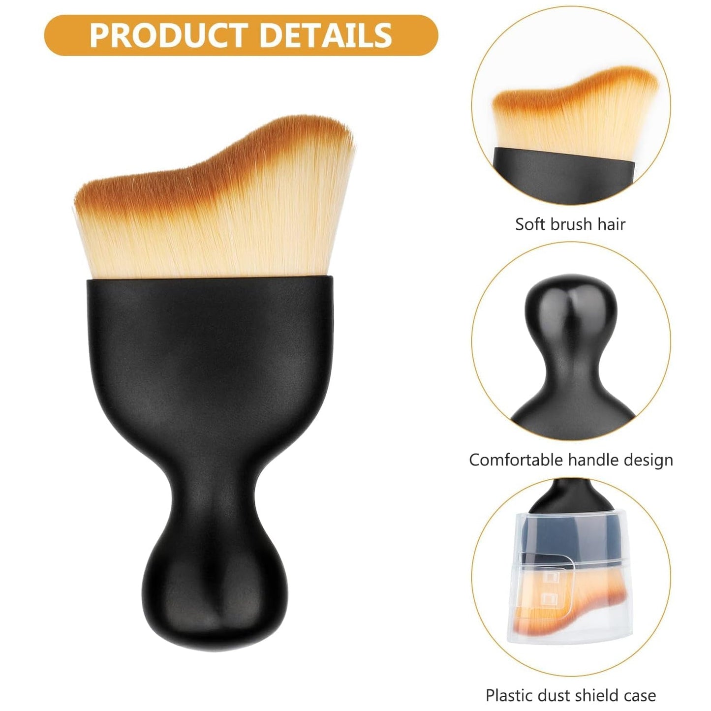 Versatile cleaning brush for auto detailing.