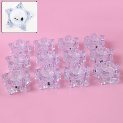 12 LED Crystal Smokeless Candles