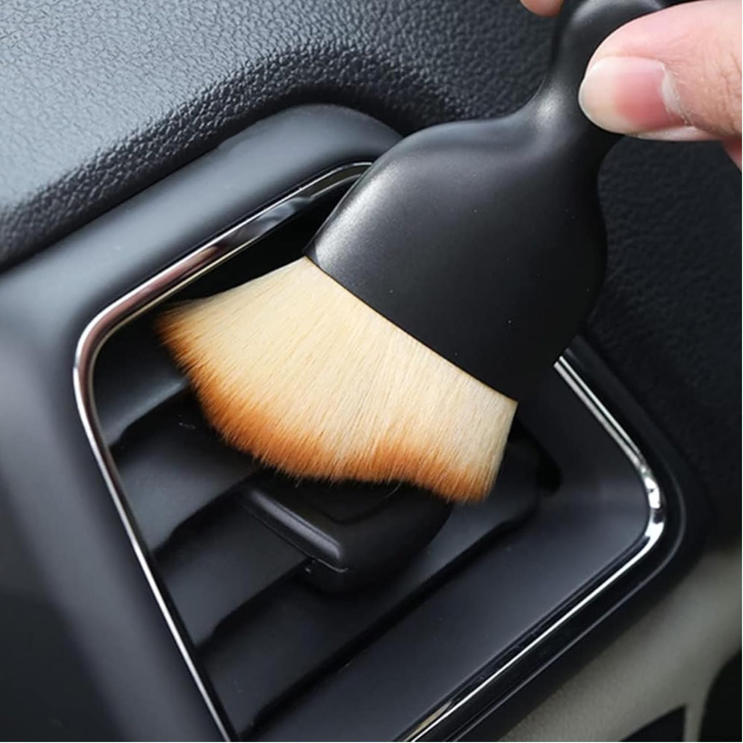 Angled view showing gentle cleaning action.