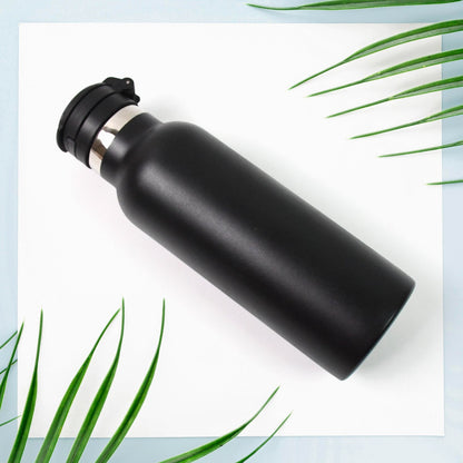 700ml stainless steel insulated kids water bottle carried in backpack